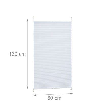 Store plissé blanc sans perçage
