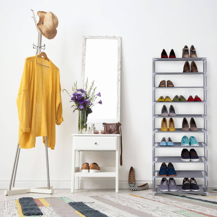Système enfichable pour étagères à chaussures 10 niveaux