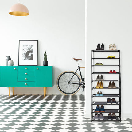 Système enfichable pour étagères à chaussures 10 niveaux