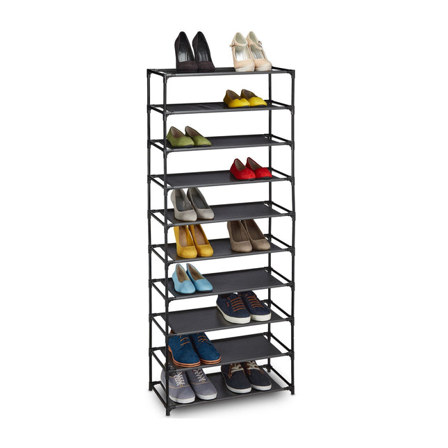 Plug-in system for shoe racks 10 levels