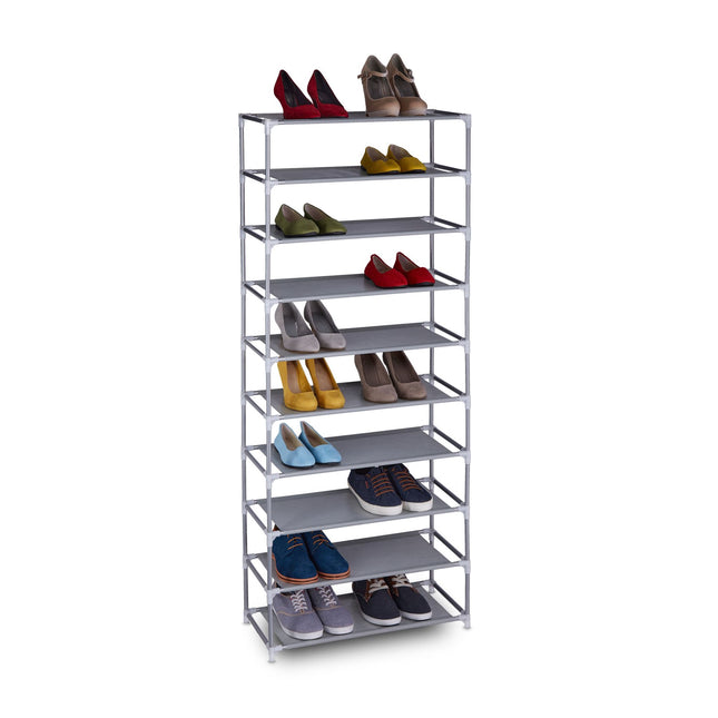 Plug-in system for shoe racks 10 levels