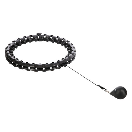 Weighted Hula Hoop in Übergröße, Schwarz