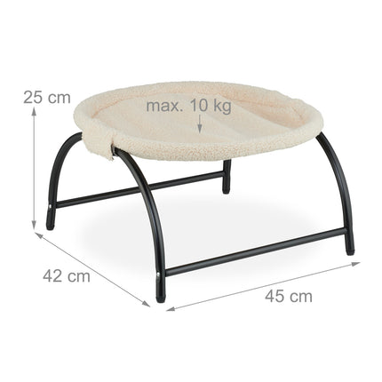 Plush Cat Hammock Bed – Elevated, Soft, Sturdy Frame