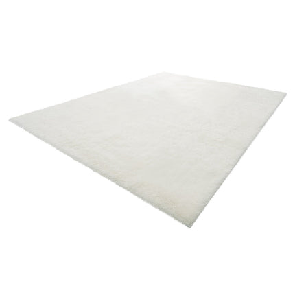 Plush Shag Area Rug 8x10 ft, Non-Slip, Ivory