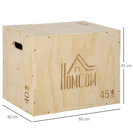 Plyobox, Holz, 3 Höhen, 45x40x60 cm