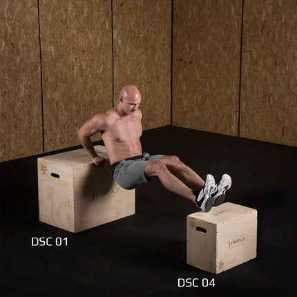 Plyometrische Box, 50x40x30cm, Robustes Sprungtrainingsgerät