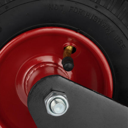Pneumatic Swivel Castor 2.50-4 with Mounting Plate, 120 kg Load, 360° Swivel