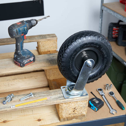 Pneumatic Swivel Castor, 3.00-4, High Load Capacity