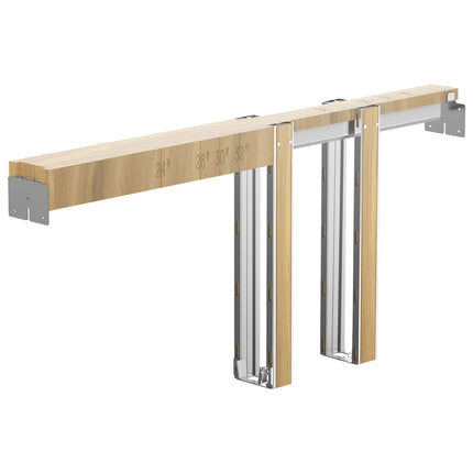 Pocket Door Frame Kit, 24-36 in, 80 in, Soft Close