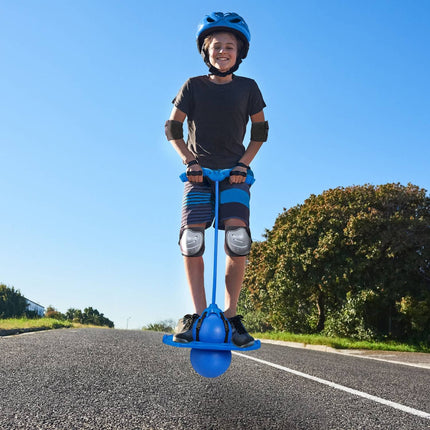 Skákací míč Pogo pro děti – venkovní skákací hračka s rukojeťmi