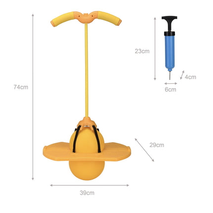 Pogo-Ball-Hüpfstab für Kinder – Outdoor-Hüpfspielzeug mit Pumpe
