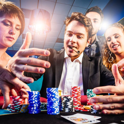 Poker Chip Set, 300 Chips, Aluminiumkoffer – Texas Hold'em