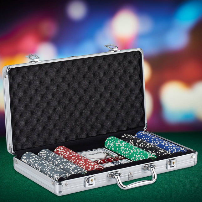 Poker Set with 300 Metal Core Chips and Cards