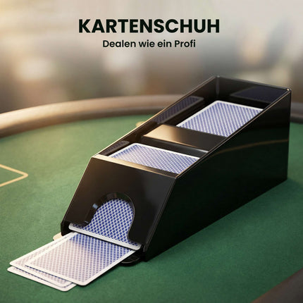 Poker Set with 500 Chips, 2 Decks, Dice, Case for 10 Players