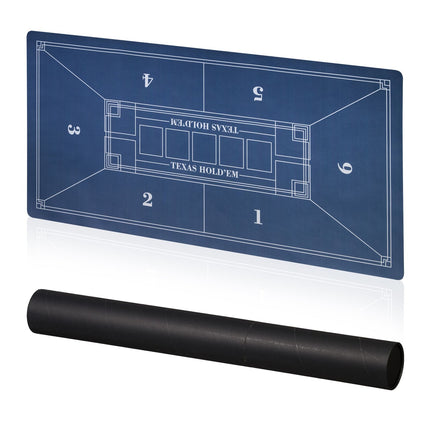 Poker Table Mat, 120x60 cm, Non-Slip, Waterproof