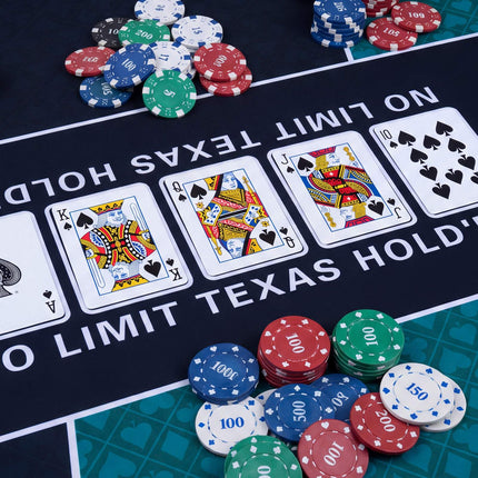 Poker-Tischauflage 178 x 89 cm, wasserabweisend, rutschfest