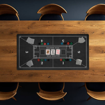 Poker-Tischauflage, rutschfest, wasserdicht, 120x60 cm