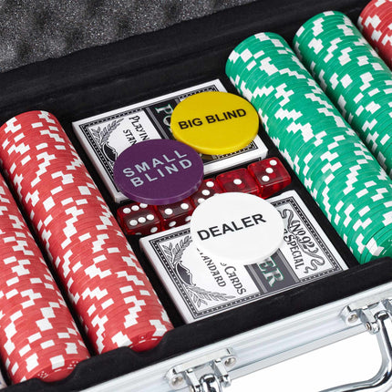 Sac de poker avec 500 jetons