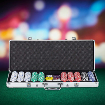 Sac de poker avec 500 jetons