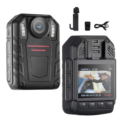 Police Body Camera 2K 1440P, 64GB, Night Vision