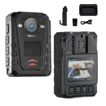 Police Body Camera 2K 64GB, GPS, Night Vision