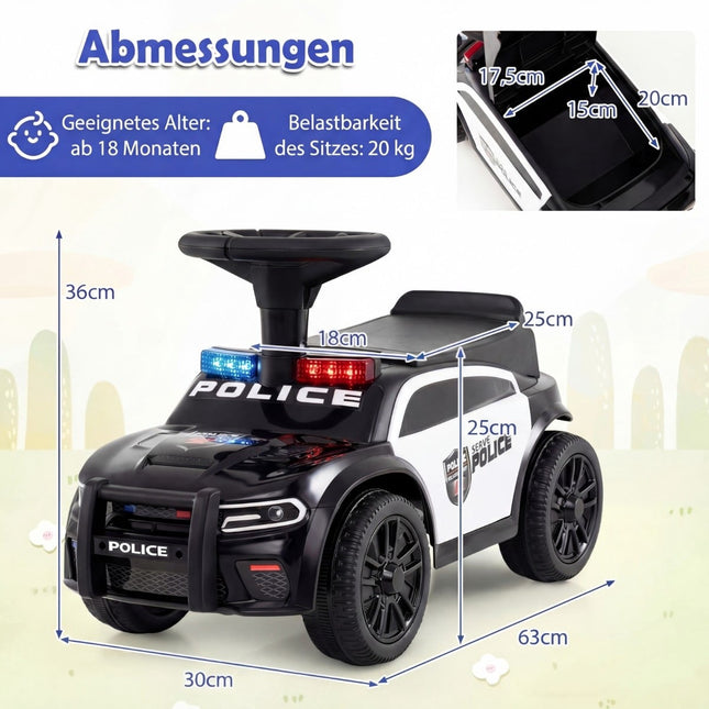 Polizei-Kinderfahrzeug mit Licht & Sound