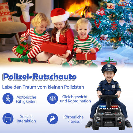 Police Ride-On Car for Toddlers with Lights & Sound