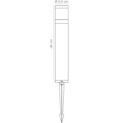 Polly Pollerleuchte 38cm 350lm 3000K 5W Anthrazit