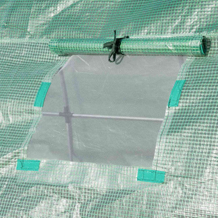 Gartenfolie aus Polyethylen 6x3x2m mit 12 Fenstern