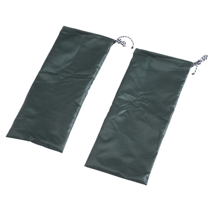 Brauner Gartentisch aus Polyrattan mit Schirmständer, 55,5 cm