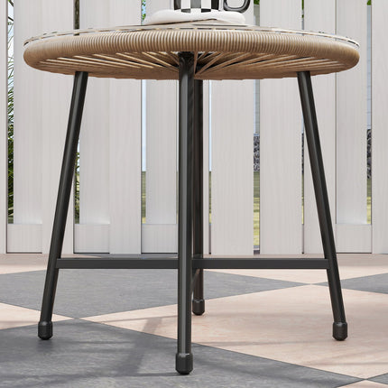Polyrattan Outdoor Lounge Set, 3-teilig, wetterfest