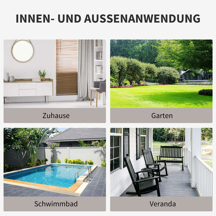 3-Sitzer Polyrattan Gartensofa mit Kissen – Grau