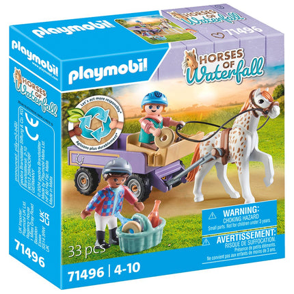 Ponykutsche mit Wasserfall-Design für Playmobil Pferde