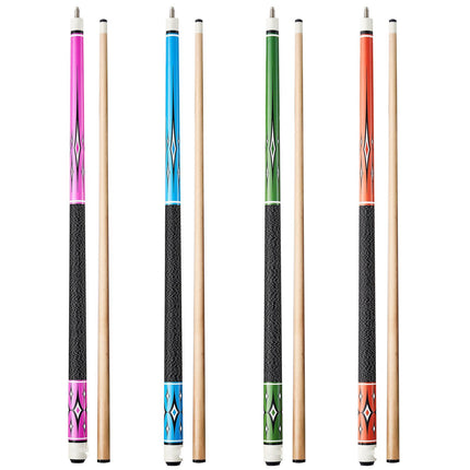 Pool Cue Set, 4-Piece 58-Inch Canadian Maple