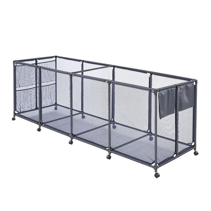 Pool Float Storage Bin on Wheels, Mesh, Noodle Holder