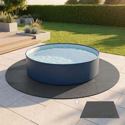 Pool Floor Mat, Interlocking EVA Foam, Slip-Resistant