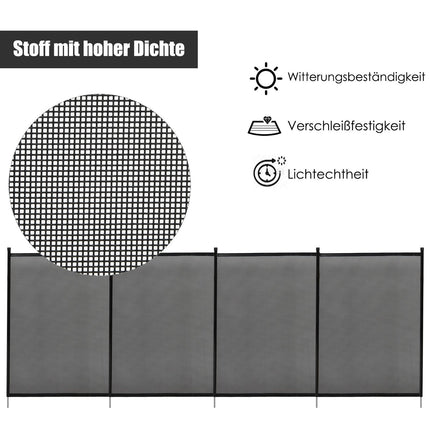 Poolzaun Kinderschutzzaun Schutzzaun Poolschutzzaun Teichzaun 366 x 122 cm