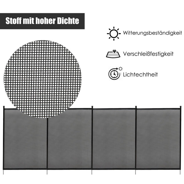 Poolzaun Kinderschutzzaun Schutzzaun Poolschutzzaun Teichzaun 366 x 122 cm