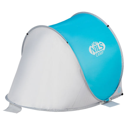 Pop-up-Strandzelt, Blaugrau, UV-Schutz