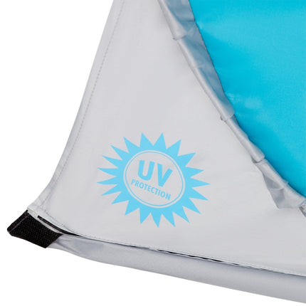 Pop-up-Strandzelt, Blaugrau, UV-Schutz