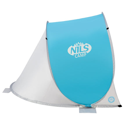 Pop-up-Strandzelt, Blaugrau, UV-Schutz