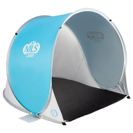 Pop-up-Strandzelt, Blaugrau, UV-Schutz