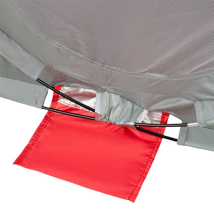 Pop Up Beach Tent, Red-Grey, UV Protection