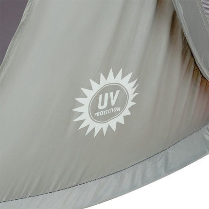 Pop Up Beach Tent, Red-Grey, UV Protection