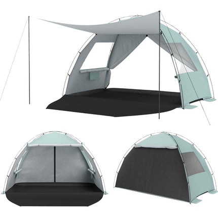 Pop-Up Beach Tent, UPF50+ Sun Shelter, 5-6 Person