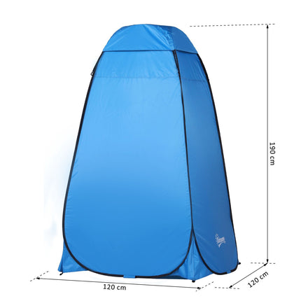 Pop-Up Camping Shower Tent, Sky Blue, 120x120x190 cm