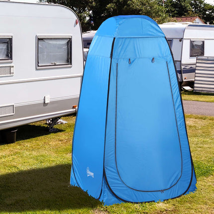 Pop-Up Camping Shower Tent, Sky Blue, 120x120x190 cm