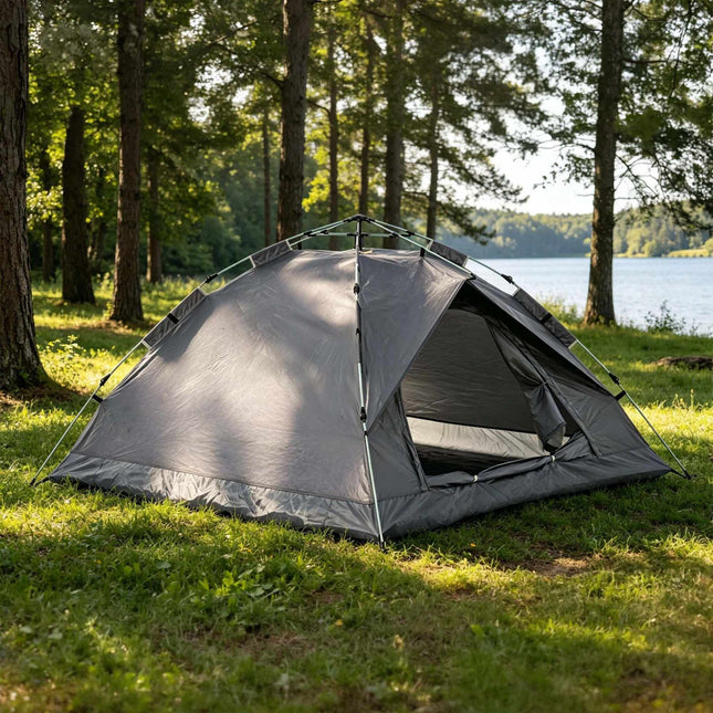 Pop-Up Camping Tent for 3–4 People, UV Protection