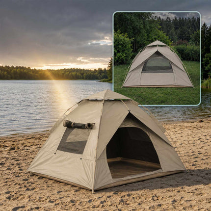 Pop-up-Campingzelt für 3–4 Personen mit Blackout-Beschichtung