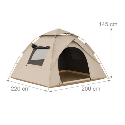 Pop-up-Campingzelt für 3–4 Personen mit Blackout-Beschichtung